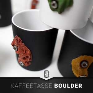 Coffee cup with climbing handle from bouldering sport image 3