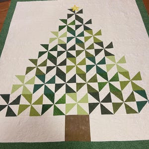 クリスマスツリーキルト