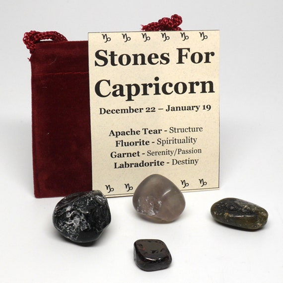 Zodiac Healing Stones Pouch Capricorn Basic Pouch
