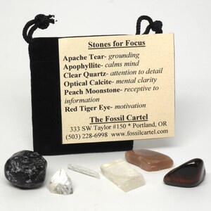 Stones For Focus Healing Pouch