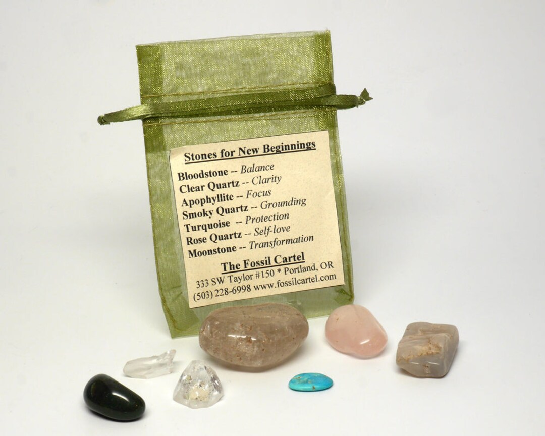 Stones for New Beginnings Healing Pouch Etsy
