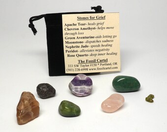 Stones For Grief Healing Pouch
