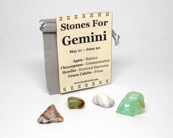 Zodiac Healing Stones Pouch - Gemini - Basic Pouch