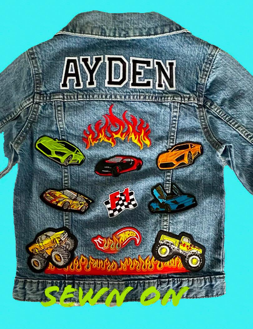 Flame Denim Jacket - Etsy