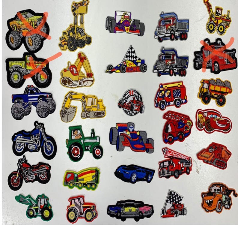 Personalized Denim Jacket with Sewn-On Vehicle Patches for Boys, Toddlers image 7