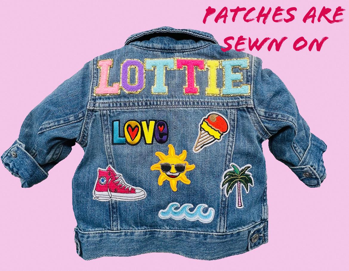Custom Patched Denim Jacket: Personalized Kids Jean Jacket