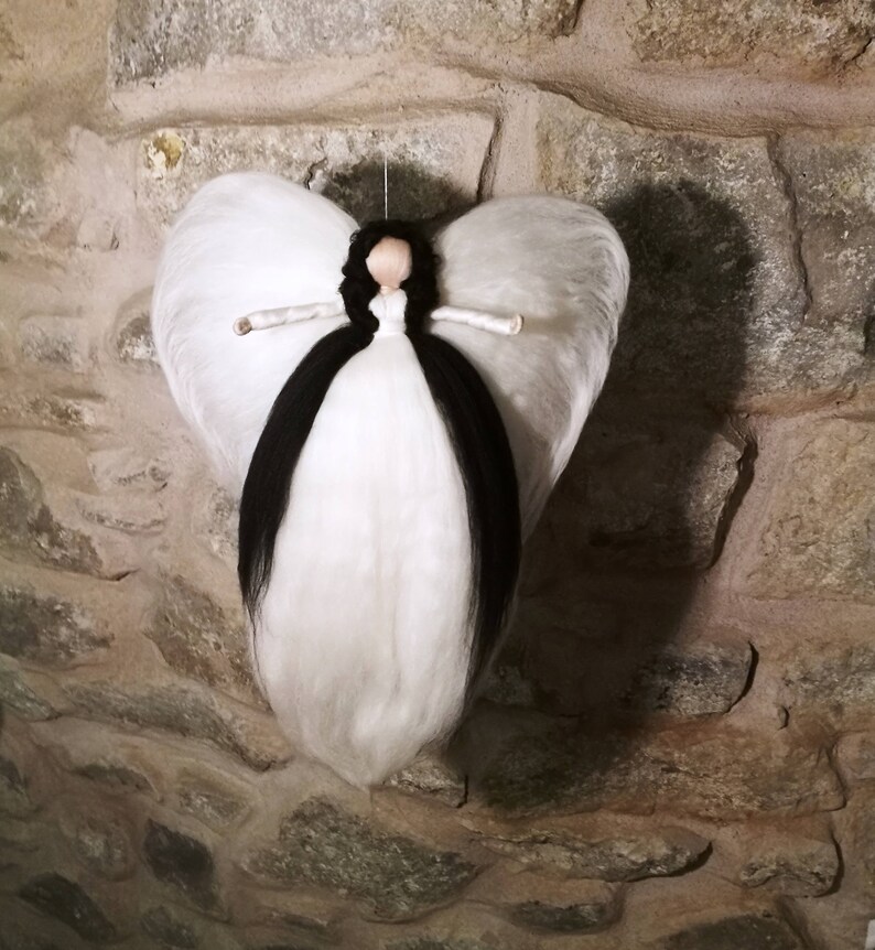 Steiner tree topper tree topper fairy angel felted angel Xmas fairy Xmas angel Christmas fairy Christmas angel tree topper wool fairy gift