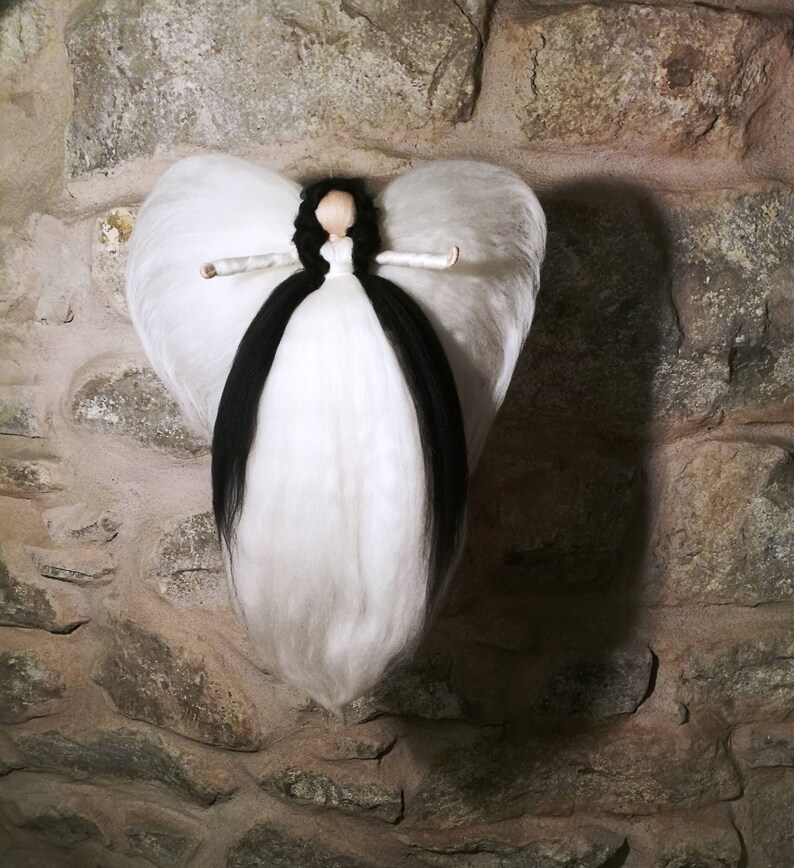 Steiner tree topper tree topper fairy angel felted angel Xmas fairy Xmas angel Christmas fairy Christmas angel tree topper wool fairy gift