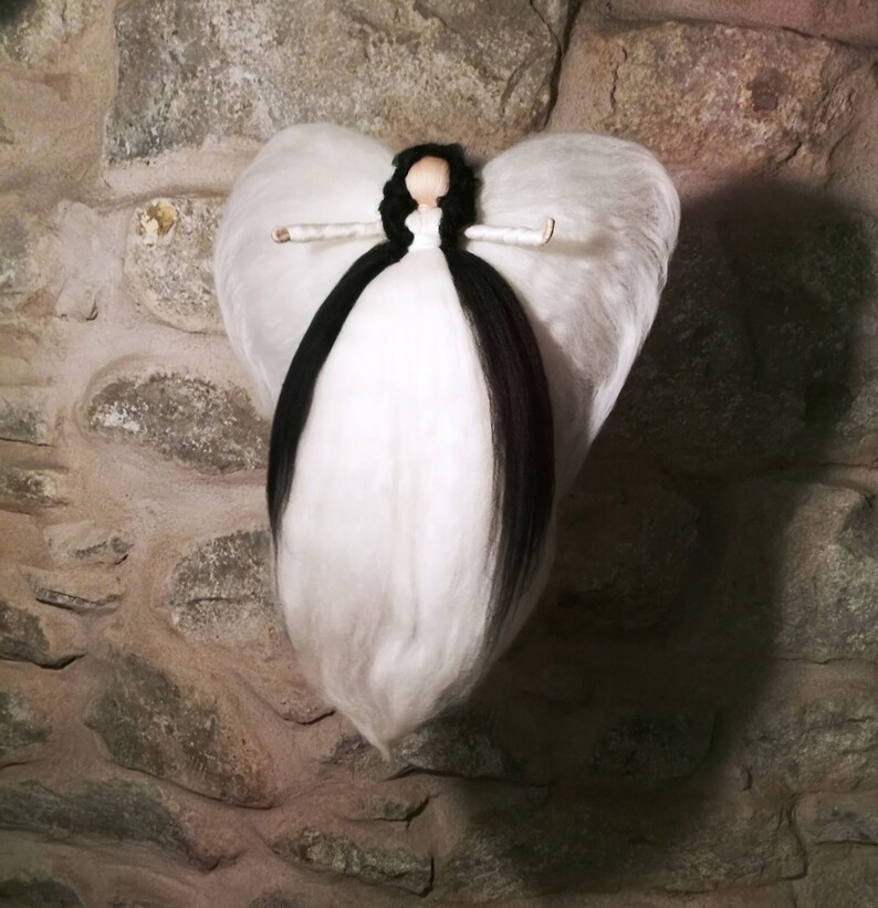 Steiner tree topper tree topper fairy angel felted angel Xmas fairy Xmas angel Christmas fairy Christmas angel tree topper wool fairy gift