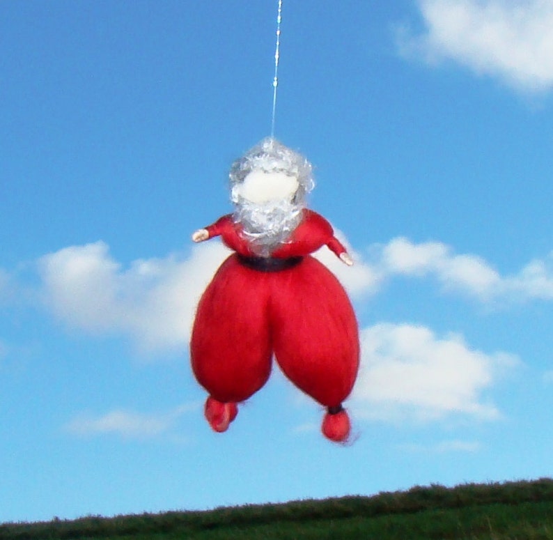 Santa felt father Christmas wool St Nicholas tree ornament king winter Christmas tree Santa Waldorf Santa felt father Christmas elf kendal