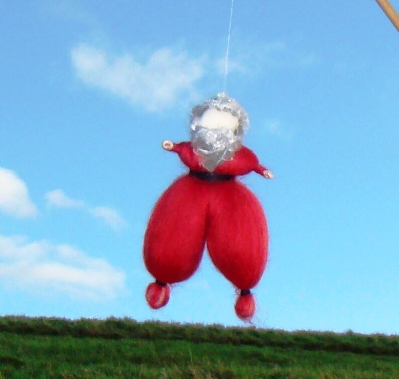 Santa felt father Christmas wool St Nicholas tree ornament king winter Christmas tree Santa Waldorf Santa felt father Christmas elf kendal