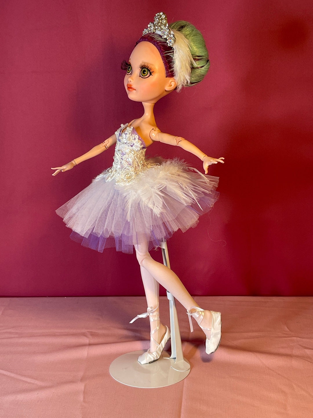 Custom 17 Ever After High Doll Violet Swan Ballerina Anna Madelina Etsy