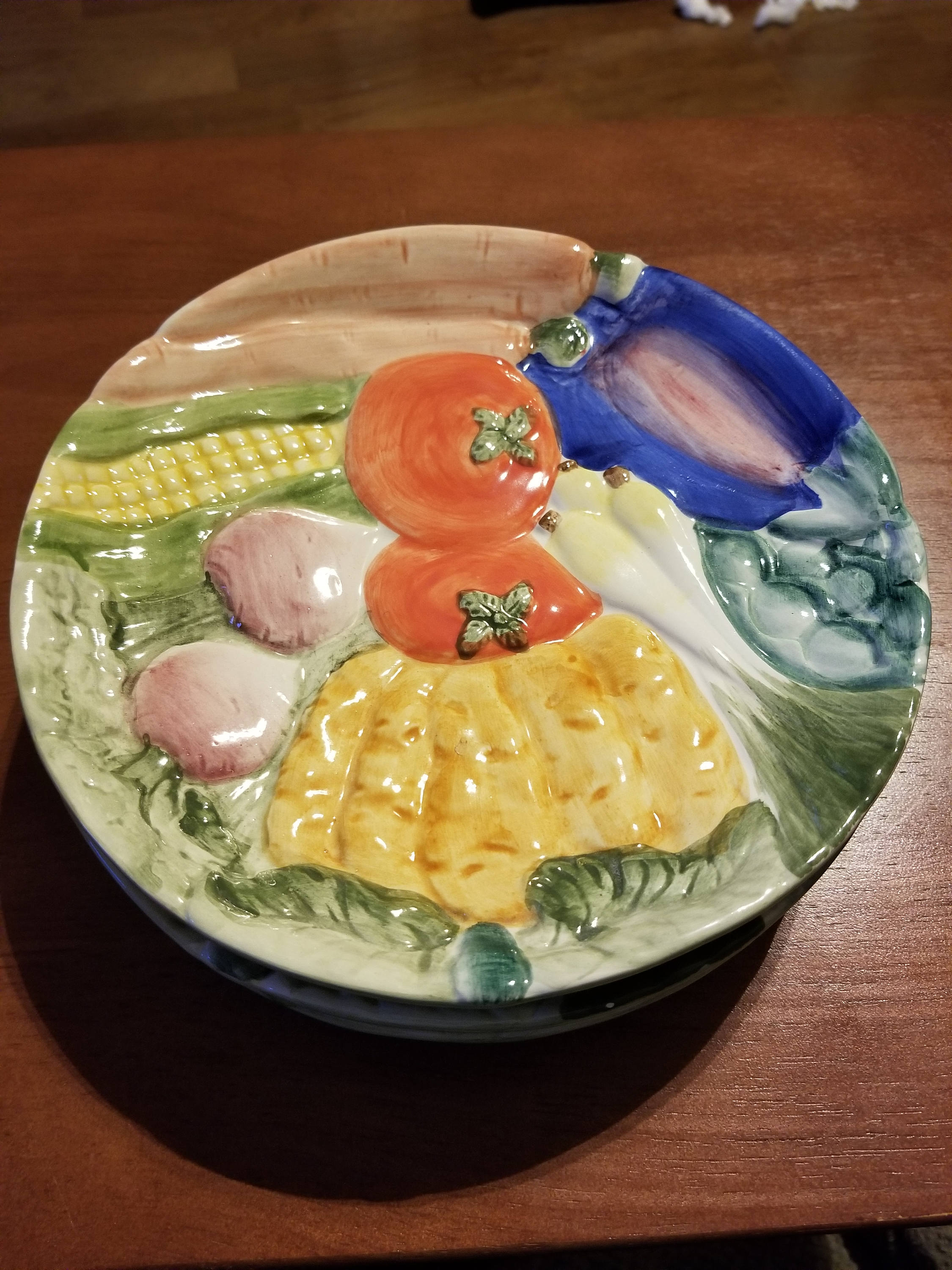 Fitz and Floyd Vegetable Garden Plates Etsy