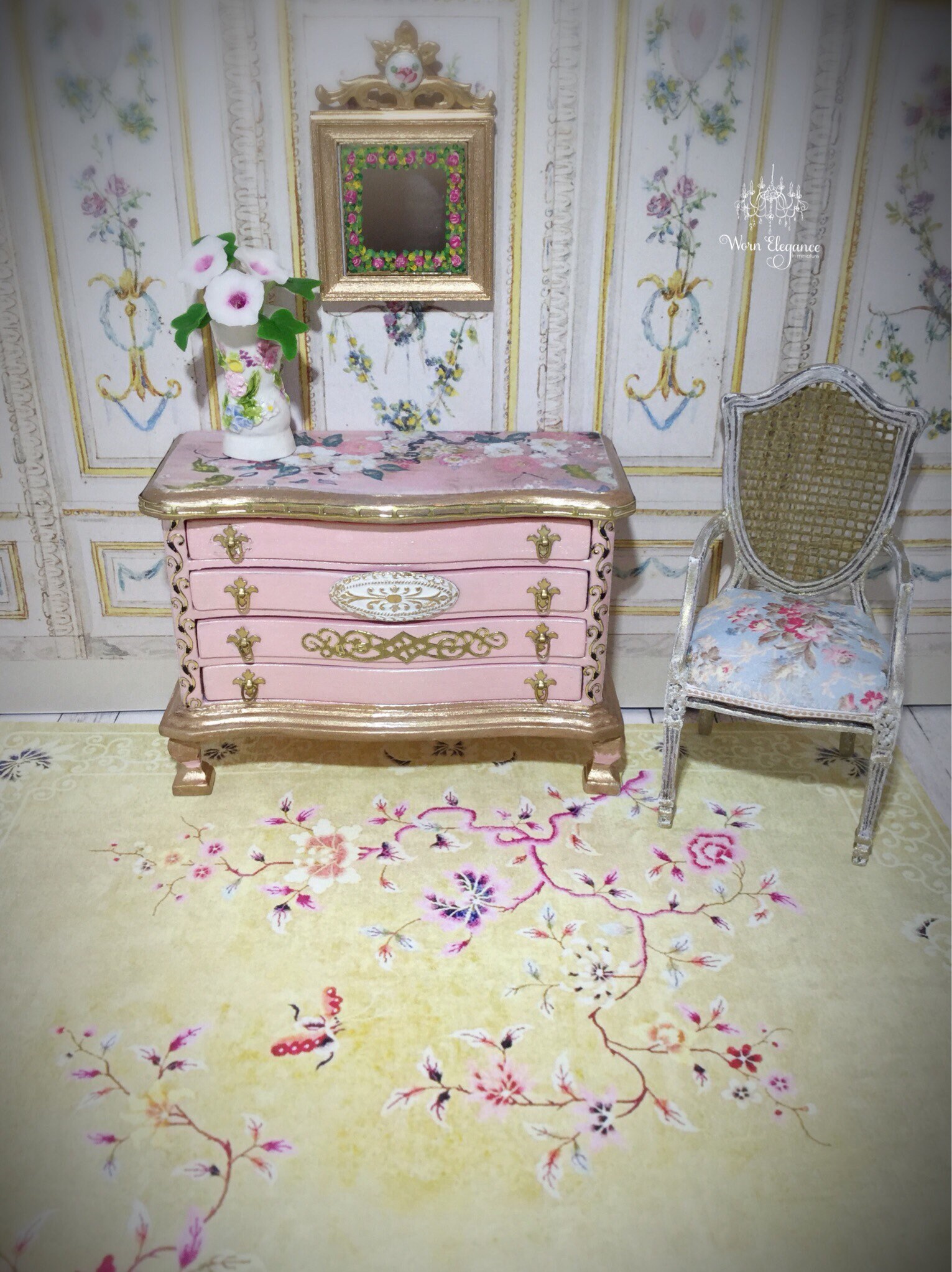 Dollhouse Miniature Oriental Rug 22, 112, Reproduction Antique Rug