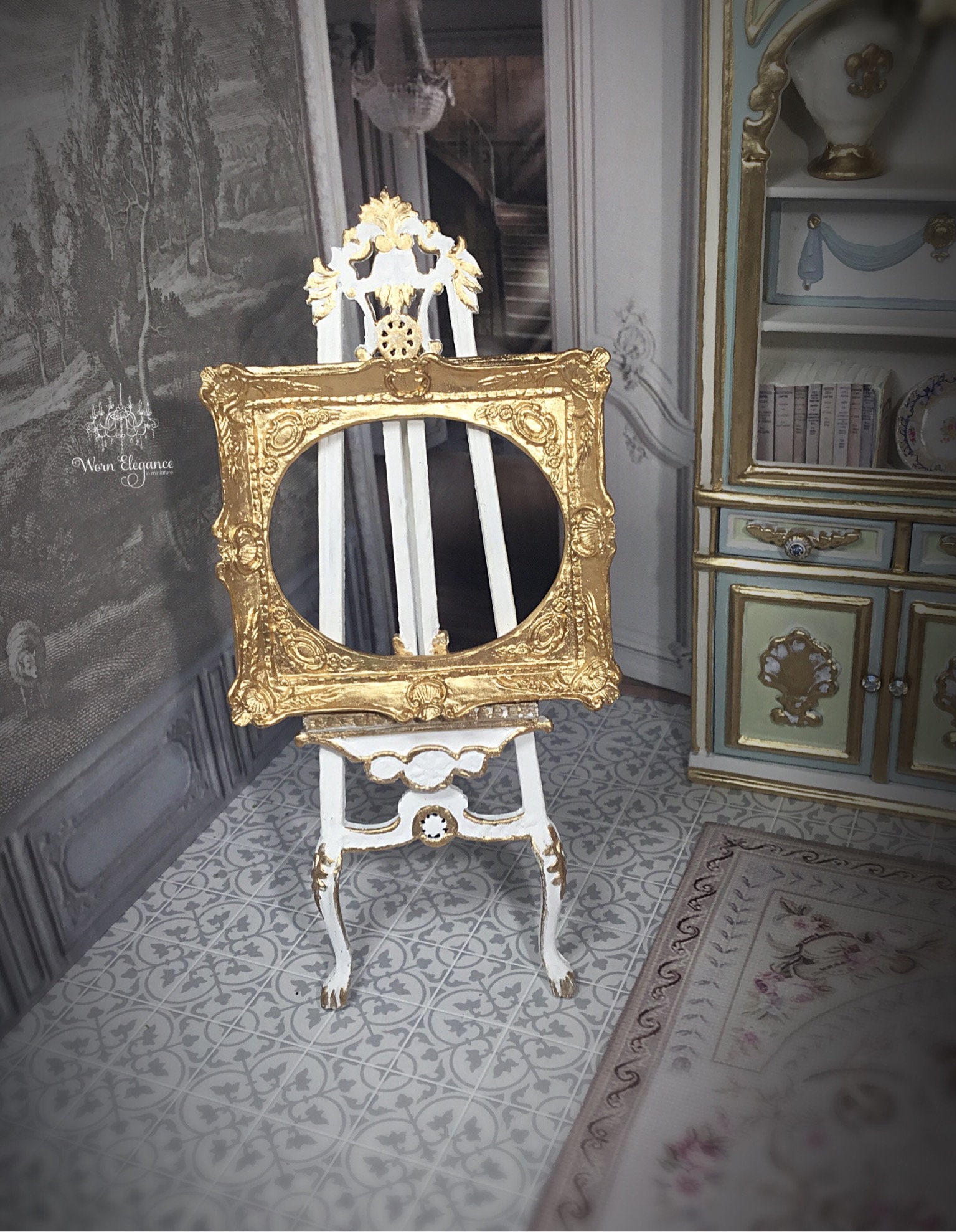 Reserved for J.H.Dollhouse 3 Gold Frames, 112, Ornate, Frame Only