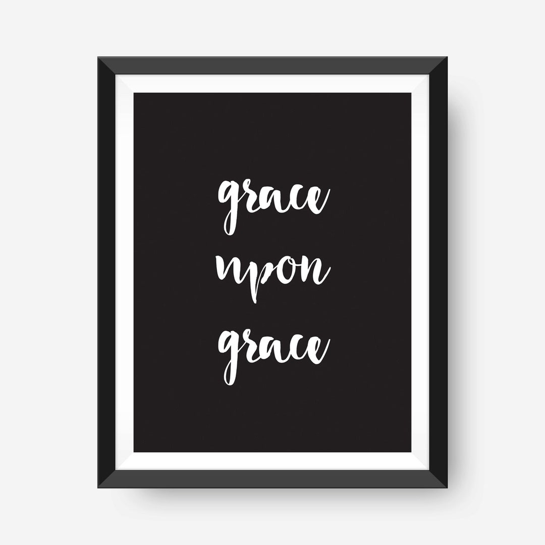 Scripture Christian Quote Printable Wall Art Black &amp; White - Etsy