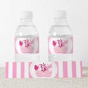 Breast Cancer Awareness Bottle Labels Printable Pink Ribbon Label Community Medical Event Sign Charity Fundraising Stickers Digital File