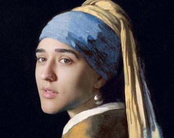有名な絵画としてのカスタムデジタル肖像画、写真からのパーソナライズ