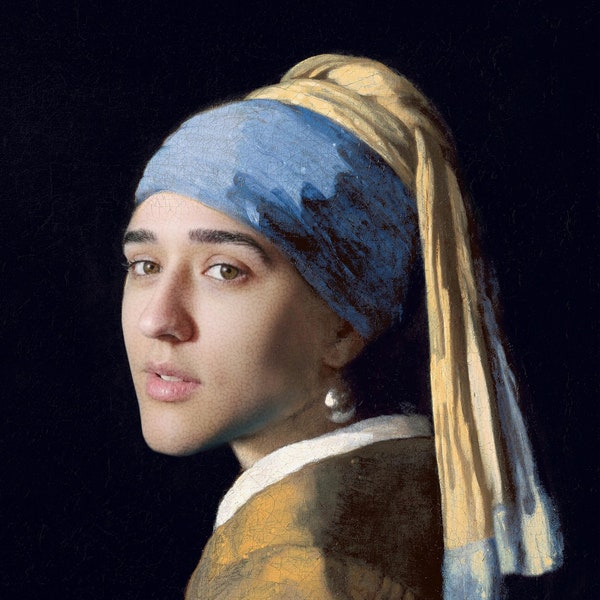 Personalisiertes Digitales Portrait als berühmtes Gemälde, personalisiertes historisches Portrait vom Foto, Renaissance Portrait, Historisches Frauenportrait