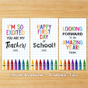 Back to School Gift Tags, Instant Download, Teacher Gift Tags, Happy First Day of School Tags, Teacher Gift Student Gift Tag, Classroom Gift
