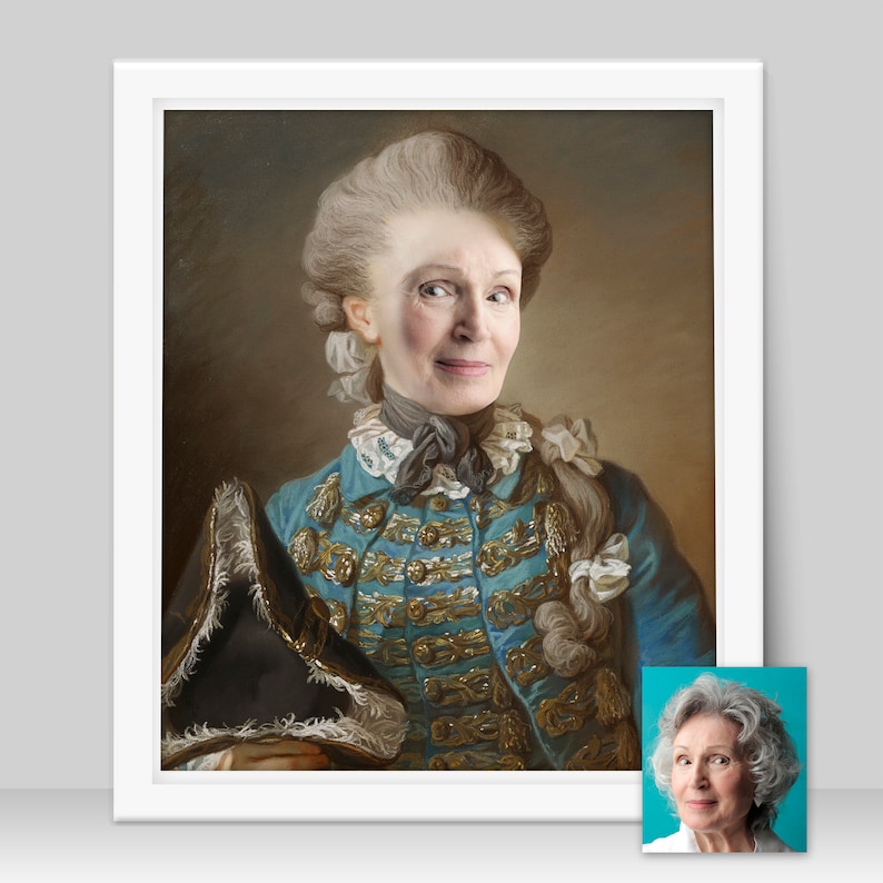 Funny Gag Gift Personalized Portrait From Photo Historical Etsy