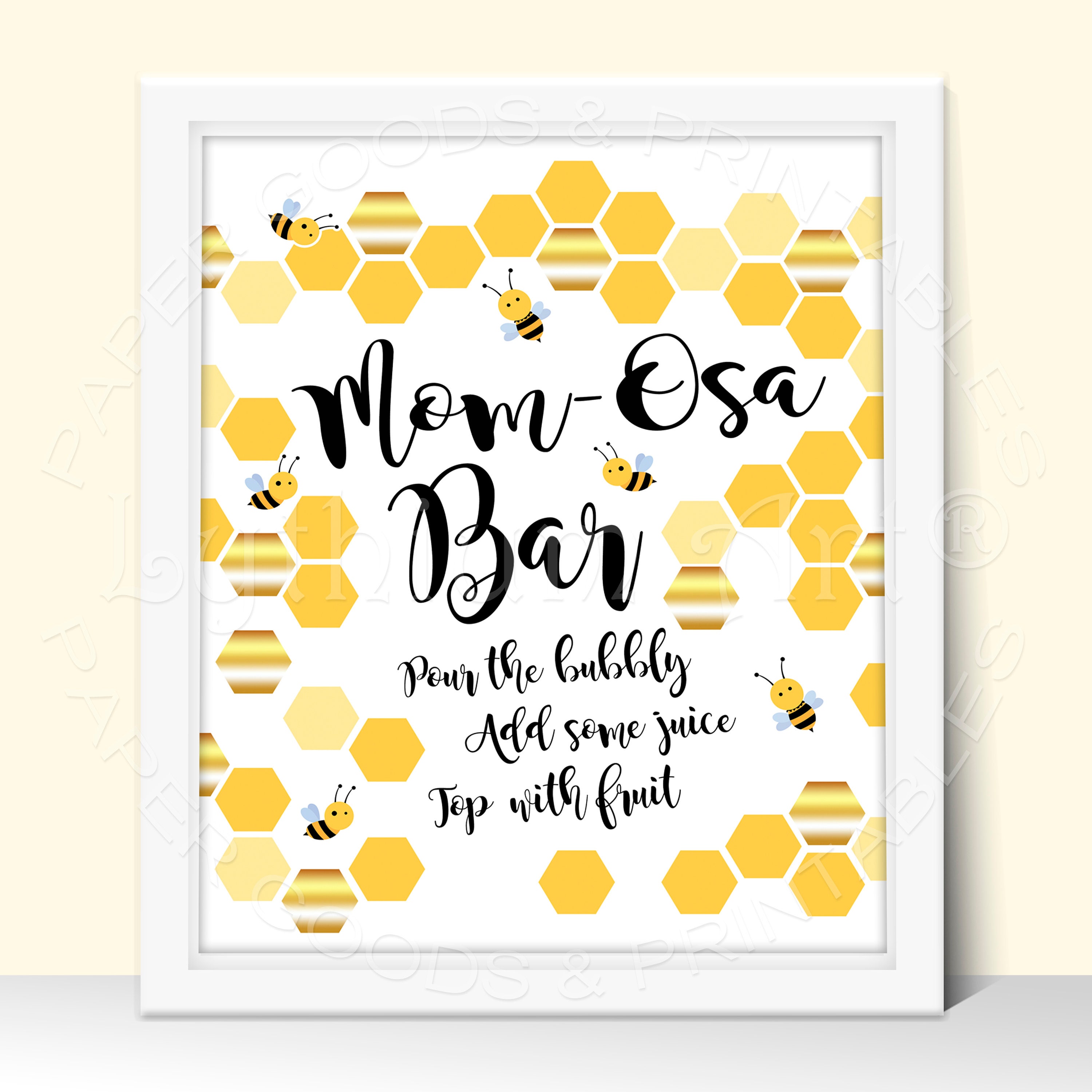 Sweet As Can Bee Backdrop Bee Baby Shower Banner Bumble Bee Etsy