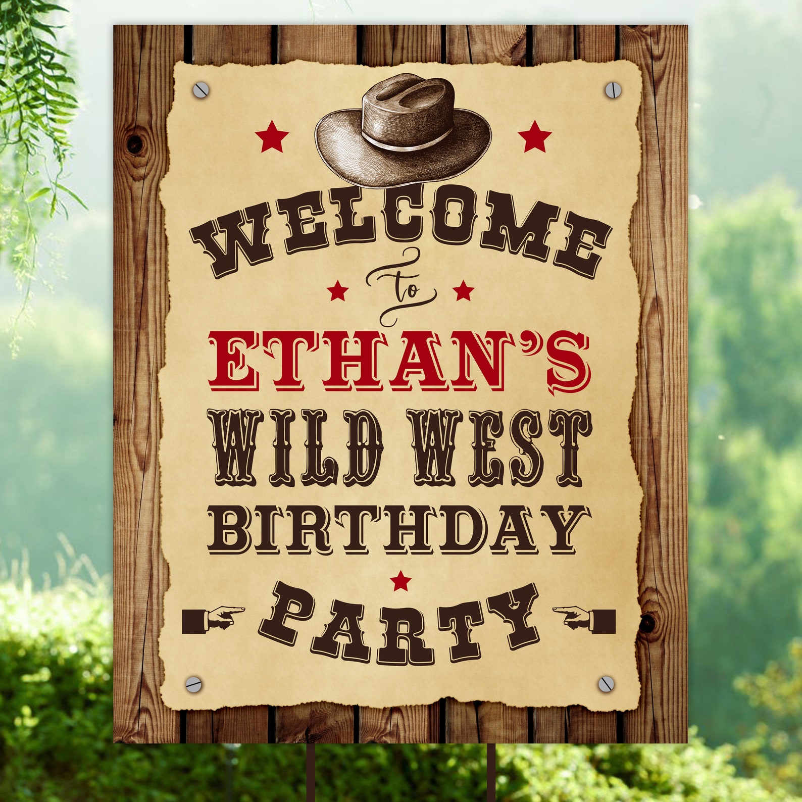 Western Printable Bottle Labels, Wild West Birthday Party, Any Age ...