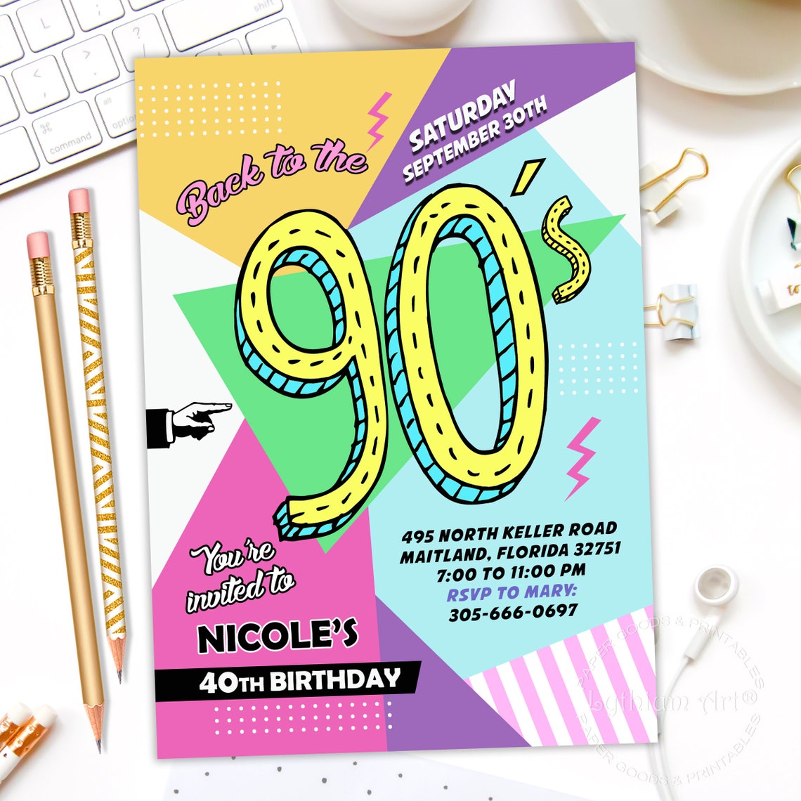 90er Jahre Einladung 30 Geburtstag 90er Party 90er Jahre Einladung 90er Party Einladung 90er - Etsy.de