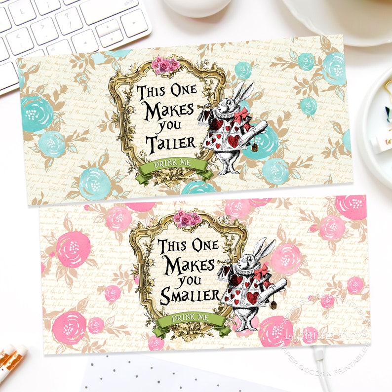 ALICE IN WONDERLAND Banner, Instant Download image 7