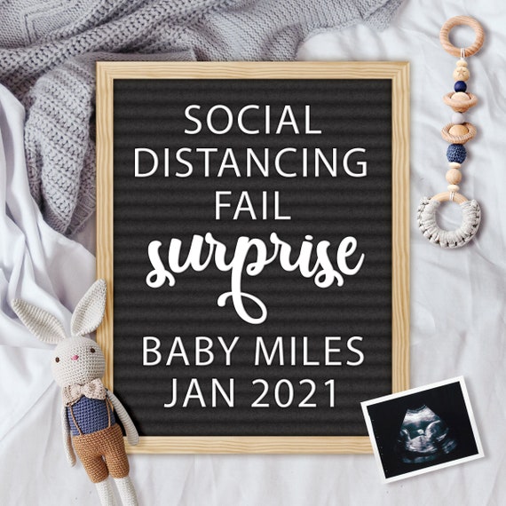 birth announcement on social media