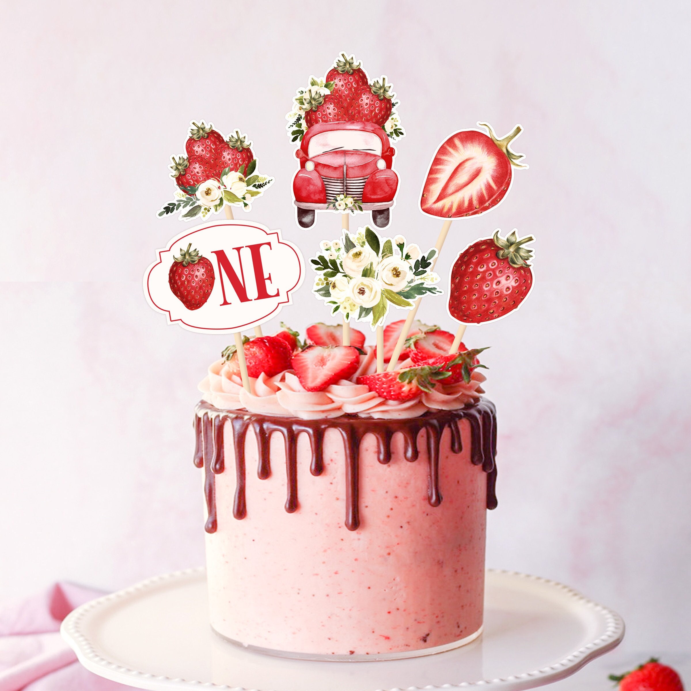 22+ Strawberry First Birthday Cake