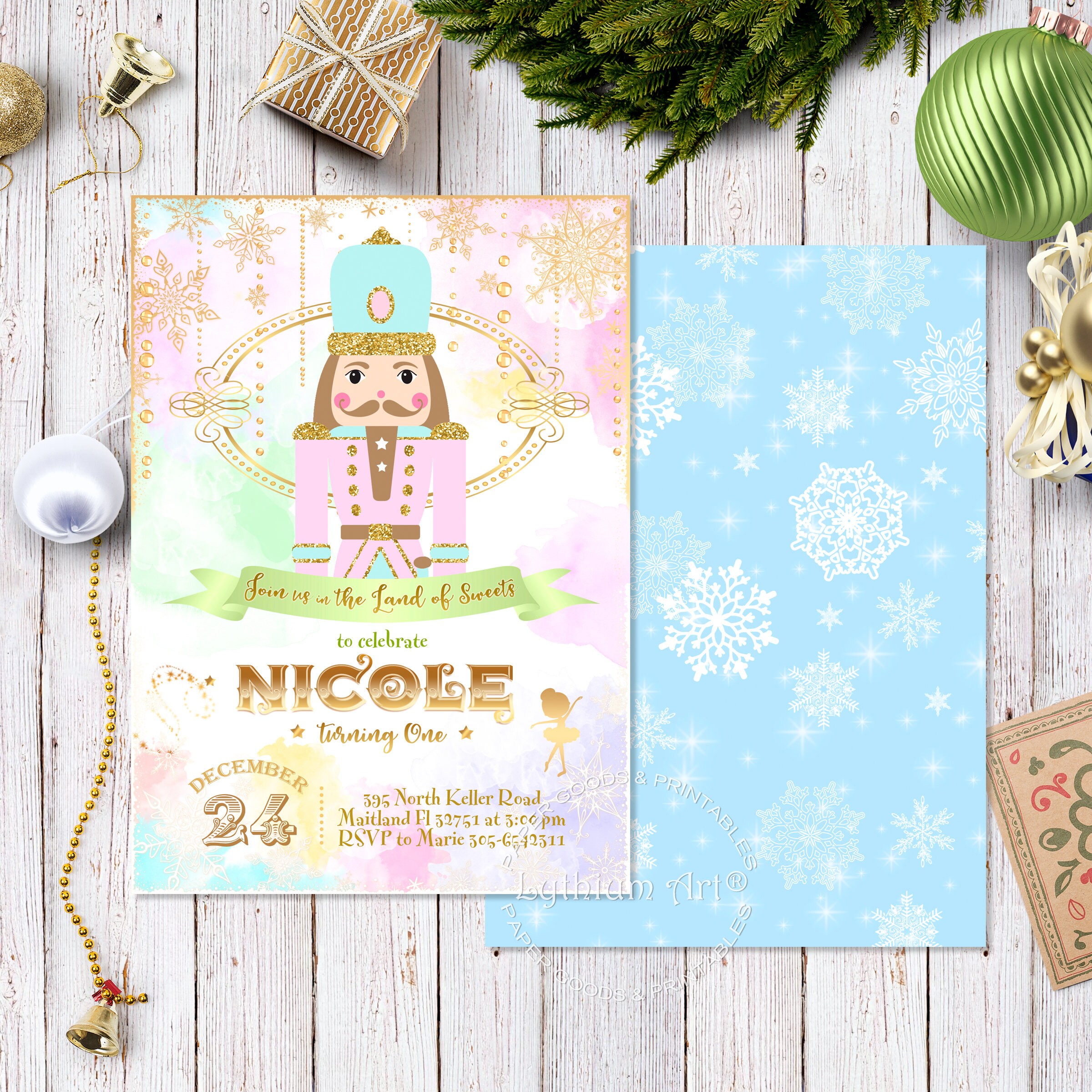 Nutcracker Invitation Nutcracker Birthday Invitation | Etsy