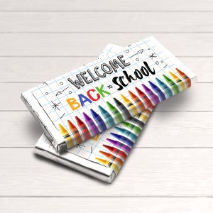 Back to School Candy Bar Wrappers, INSTANT DOWNLOAD, School Favors, First Day of School, Teacher Gifts Chocolate Label for 1.55 oz Candy Bar