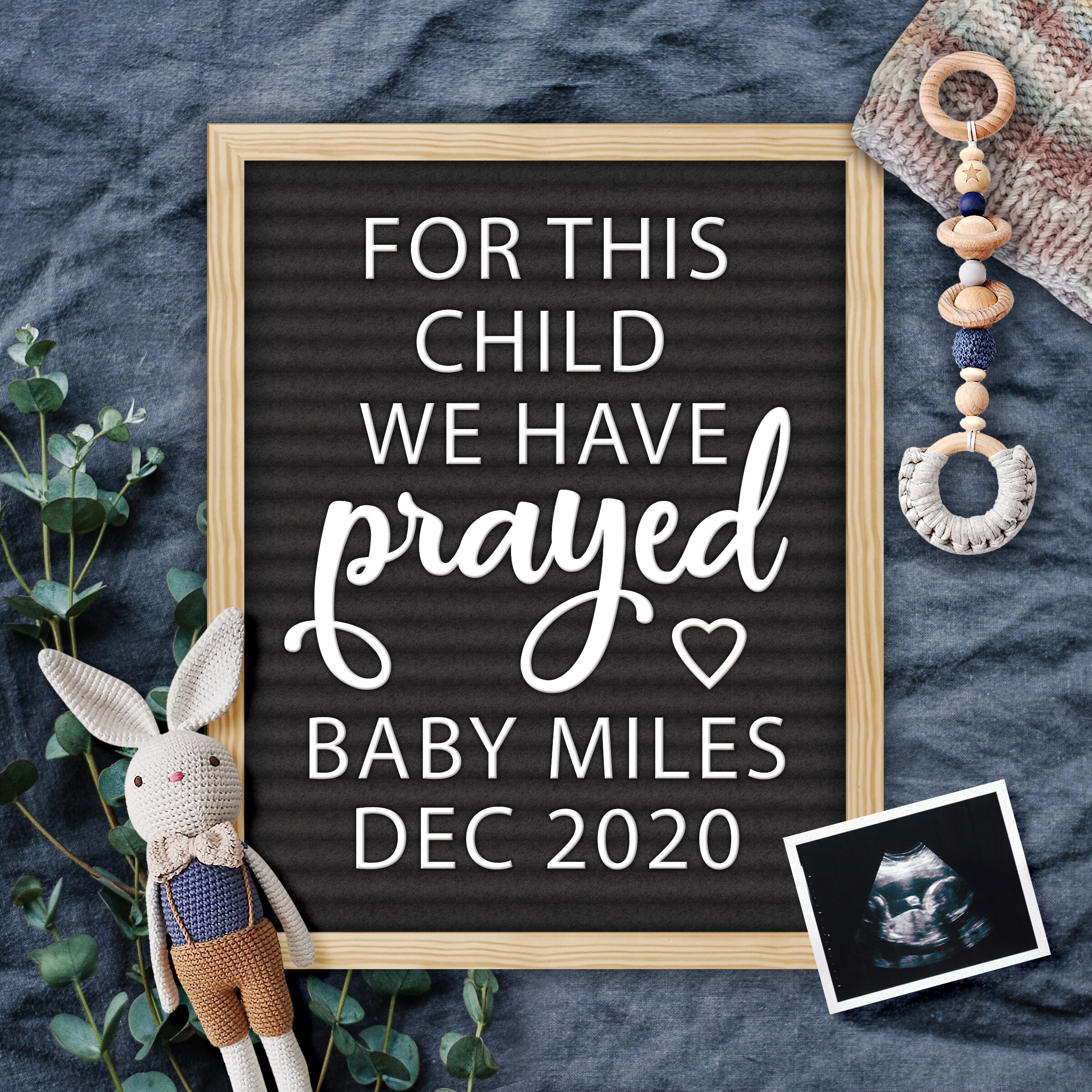 Baby Birth Announcement for Social Media Digital File Etsy