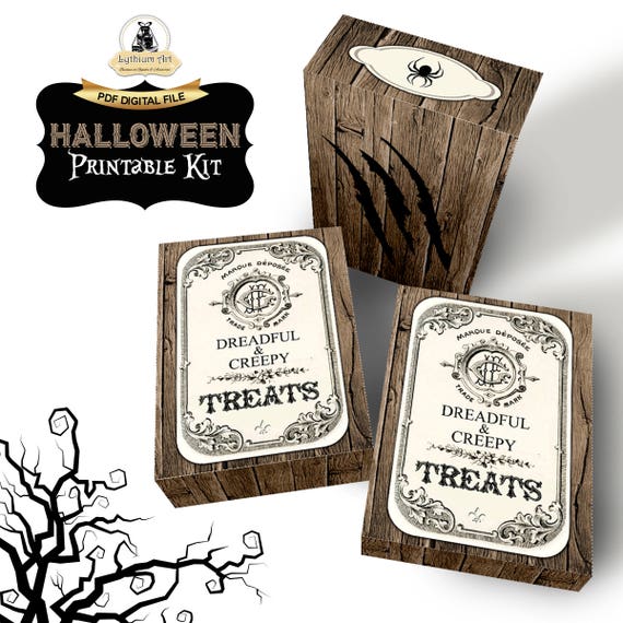 HALLOWEEN Box, Halloween Decor, Halloween Decoration, Halloween Favor