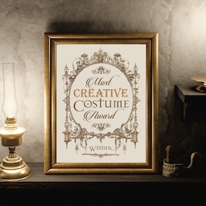Halloween Costume Award Certificates, Halloween Bundle, Instant Download, Printable Costume Contest Ballot, Halloween Party Decor