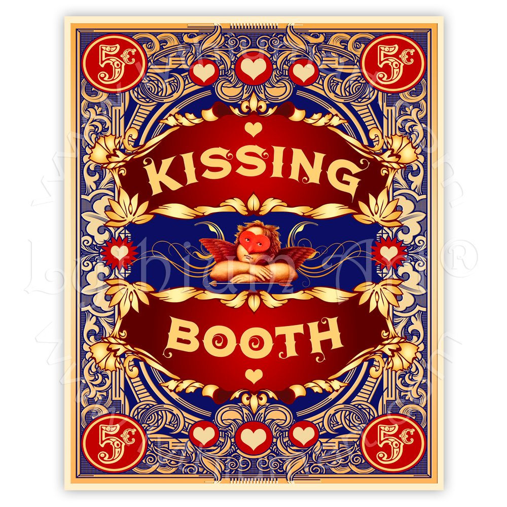Kissing Booth Sign INSTANT DOWNLOAD Printable Poster Photo - Etsy