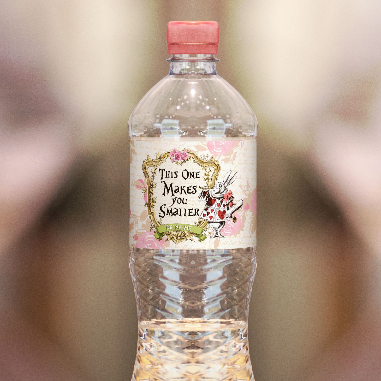 ALICE IN WONDERLAND Bottle Labels Instant Download Makes You Etsy