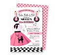 50's Sock Hop Invitation, Printable File + Back Design + Thank You Card product logo