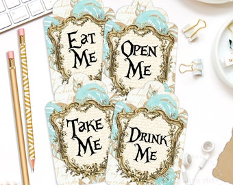 EAT ME PRINT: Illustrazione artistica di Alice nel Paese delle Meravig – Pimlico Prints