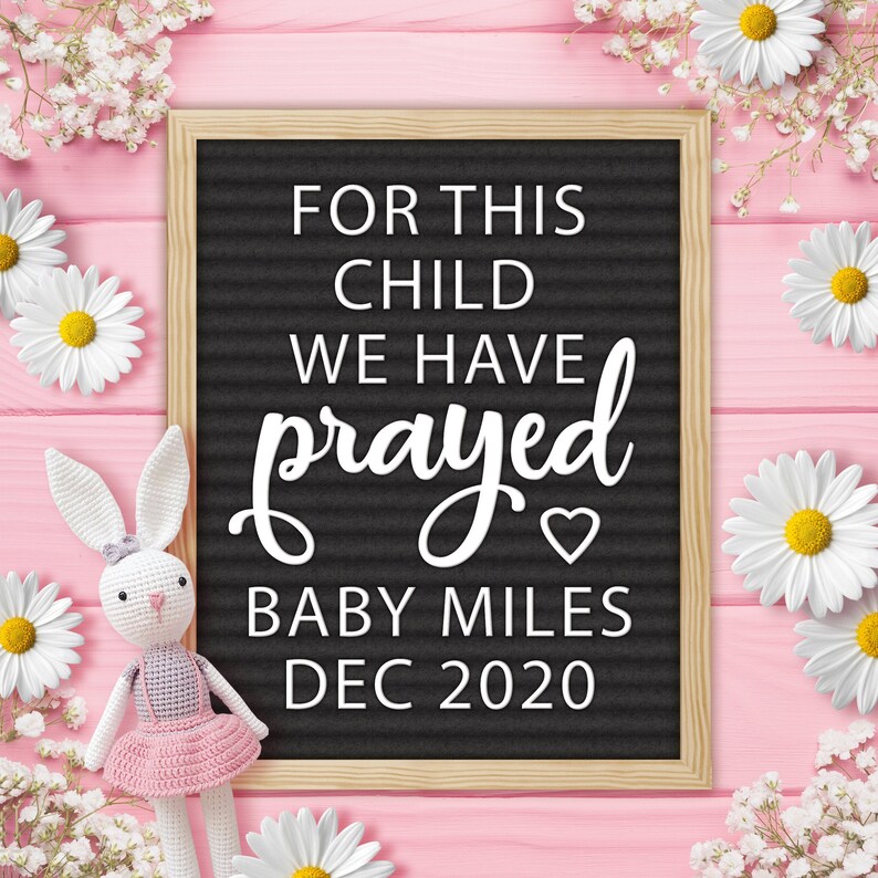 Download Letter Board Baby Announcement for Social Media Pregnancy | Etsy