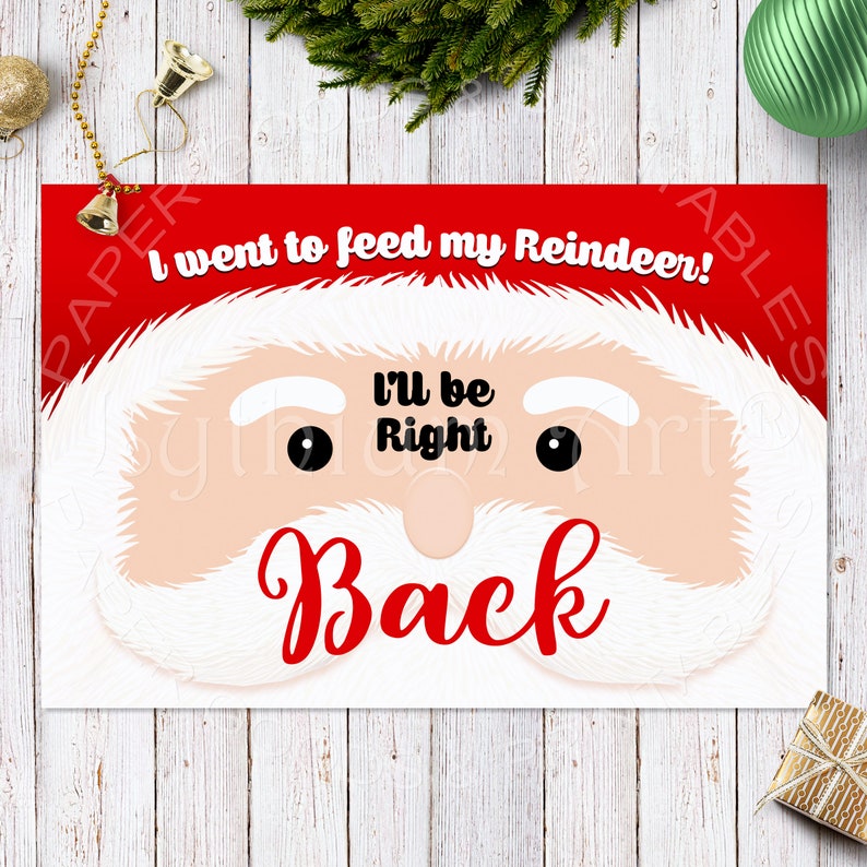 Christmas Open and Closed Signs Instant Download Printable | Etsy