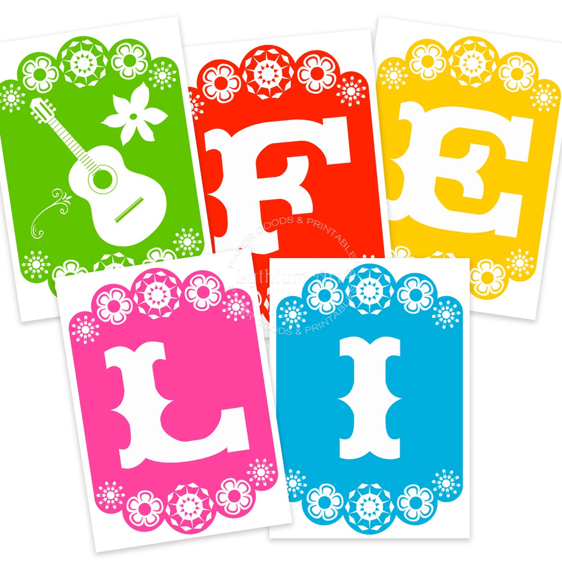 FELIZ CUMPLEAÑOS Banner Instant Download Colorful Party - Etsy México