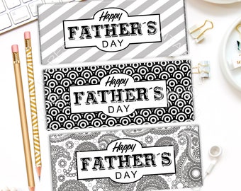 Fathers Day Chocolate Wrappers, INSTANT DOWNLOAD, Candy Bar Labels