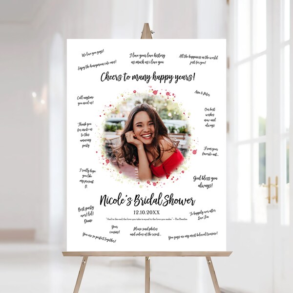 Bridal Shower Guest Book Etsy