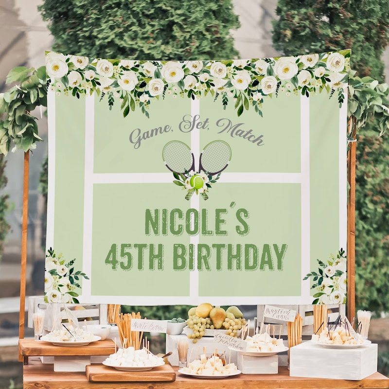 Tennis Baby Banner - Etsy UK