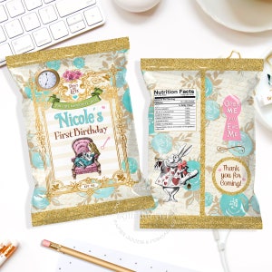 Alice in Wonderland Chip Bag, Digital File