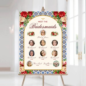 Meet the Bridesmaids Printable Sign Custom Meet the Bridal - Etsy