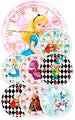 Alice in Wonderland Clocks, Printable Clocks, Alice in Wonderland Decorations, Alice Party, Alice in Wonderland Printables, Alice Decoration 