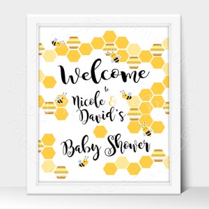 Bee Water Bottle Labels, Sweet as can bee Baby Shower Labels, Instant Download, Printable Bumble Bee Labels image 9